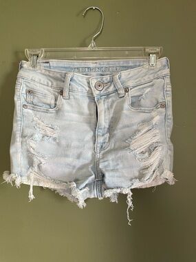 American Eagle Outfitters Hi Rise Next Level Stretch Jean Shorts